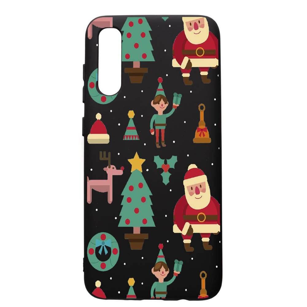 Husa de protectie Samsung Galaxy A50, Xmas, silicon, cu interiorul din material textil, protectie camera, PB320