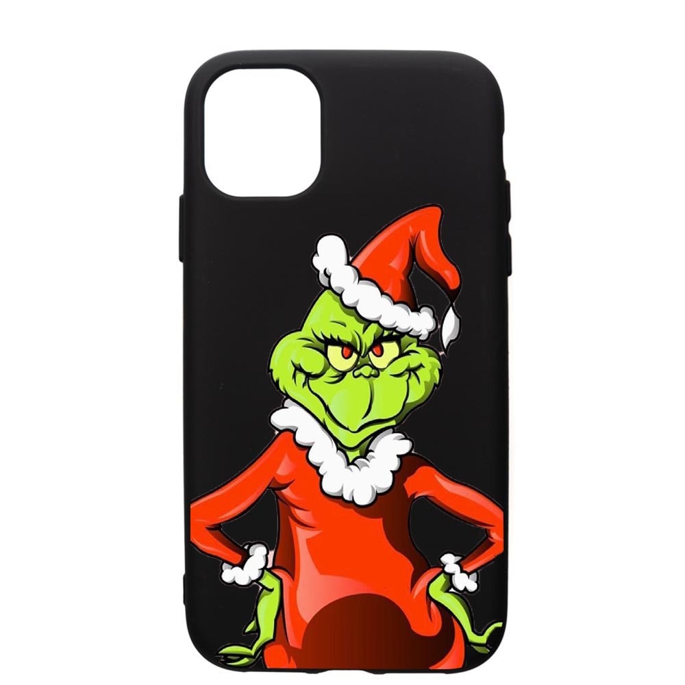 Husa de protectie Apple iPhone 11 Pro Max, Xmas Grinch, silicon, cu interiorul din material textil, protectie camera, PB322