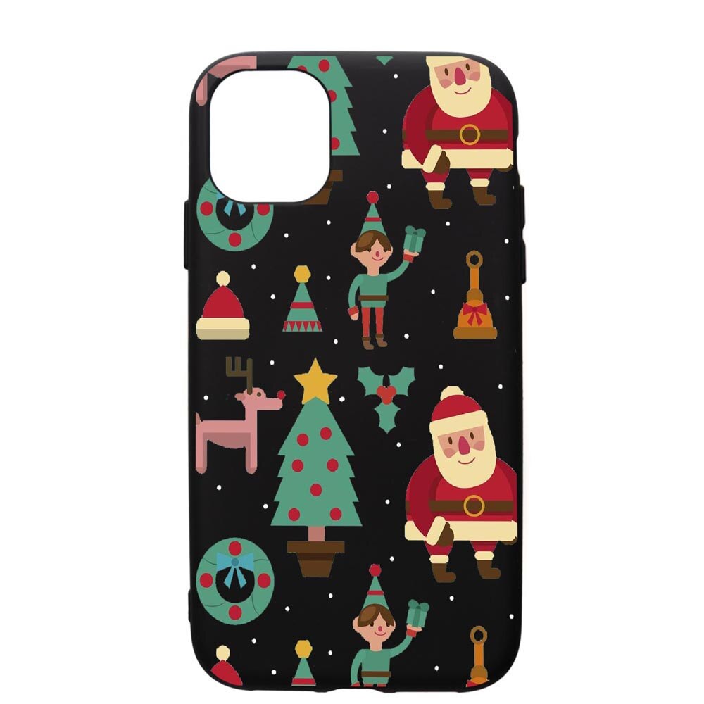 Husa de protectie Apple iPhone 11 Pro Max, Xmas, silicon, cu interiorul din material textil, protectie camera, PB320