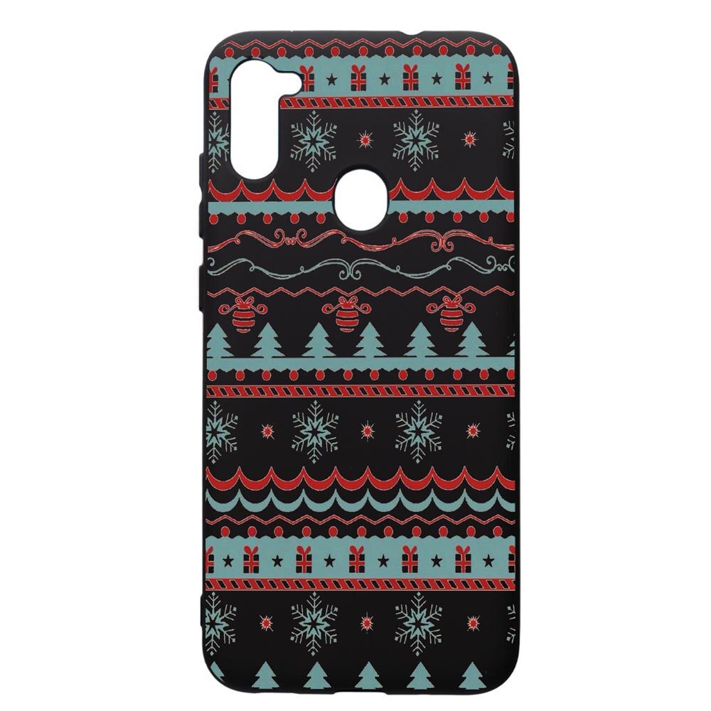 Husa de protectie Samsung Galaxy A11, Xmas, silicon, cu interiorul din material textil, protectie camera, PB321