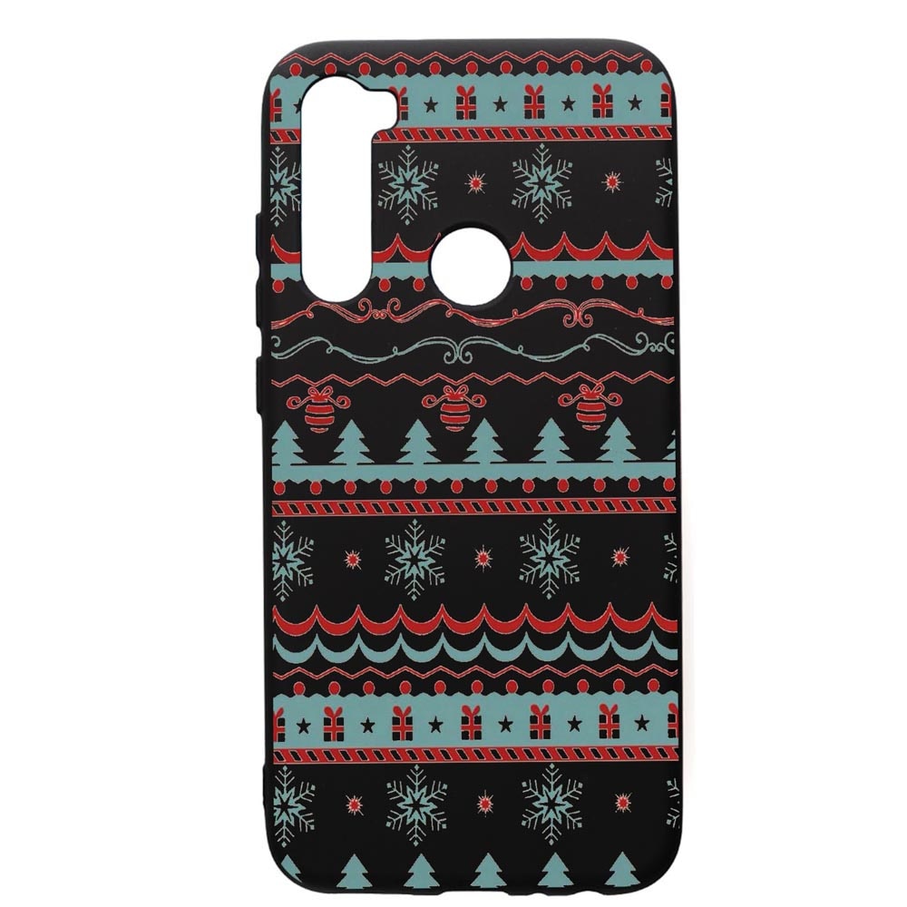 Husa de protectie Xiaomi Redmi Note 8, Xmas, silicon, cu interiorul din material textil, protectie camera, PB321
