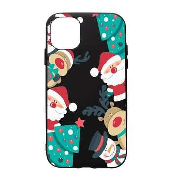 Husa de protectie Apple iPhone 12 Pro, Xmas, silicon, cu interiorul din material textil, protectie camera, PB338 Husa de protectie Apple iPhone 12 Pro, Xmas, silicon, cu interiorul din material textil, protectie camera, PB338