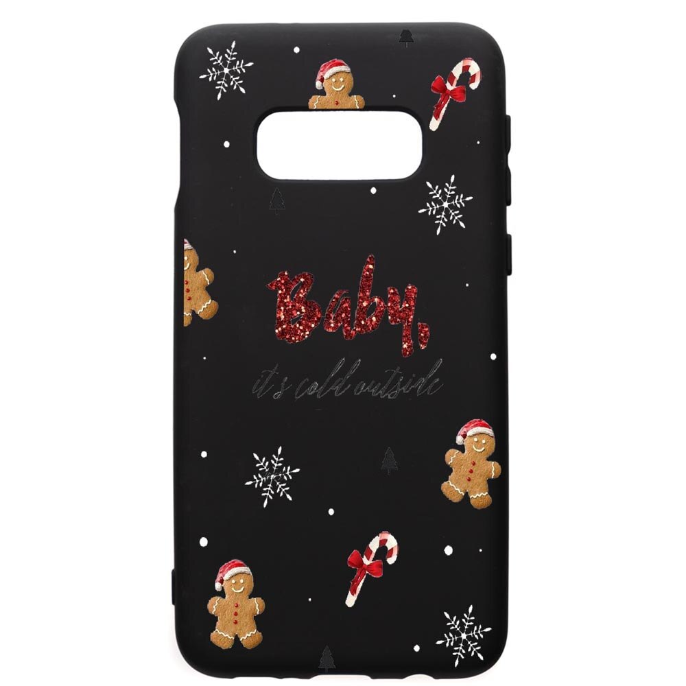 Husa de protectie Samsung Galaxy S10E, Xmas, silicon, cu interiorul din material textil, protectie camera, PB319