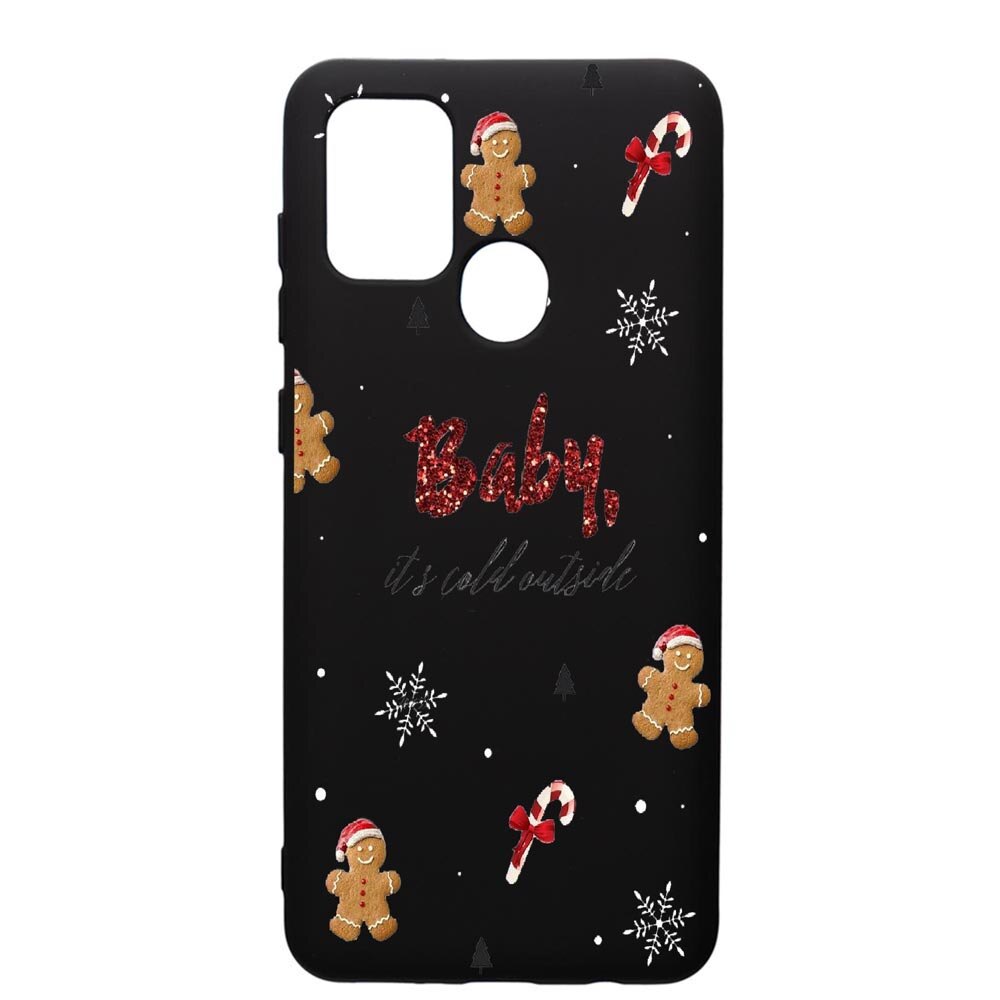Husa de protectie Samsung Galaxy A21, Xmas, silicon, cu interiorul din material textil, protectie camera, PB319