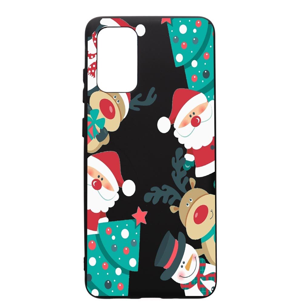 Husa de protectie Huawei P40, Xmas, silicon, cu interiorul din material textil, protectie camera, PB338