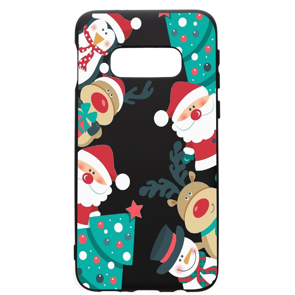 Husa de protectie Samsung Galaxy S10E, Xmas, silicon, cu interiorul din material textil, protectie camera, PB338