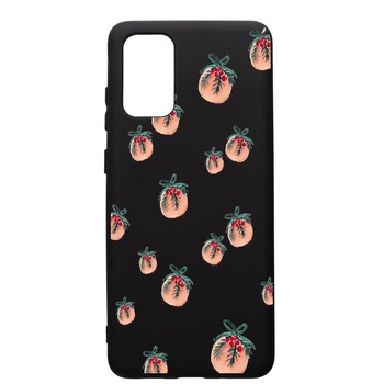 Husa de protectie Samsung Galaxy A41, Xmas, silicon, cu interiorul din material textil, protectie camera, PB339 Husa de protectie Samsung Galaxy A41, Xmas, silicon, cu interiorul din material textil, protectie camera, PB339