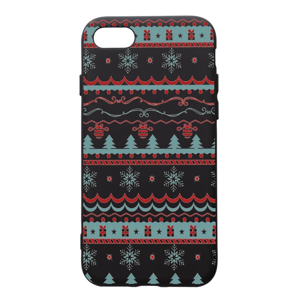 Husa de protectie Apple iPhone SE 2 / iPhone 8 / iPhone 7, Xmas, silicon, cu interiorul din material textil, protectie camera, PB321