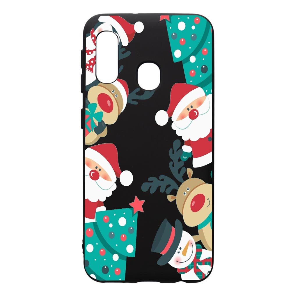 Husa de protectie Samsung Galaxy A20E, Xmas, silicon, cu interiorul din material textil, protectie camera, PB338
