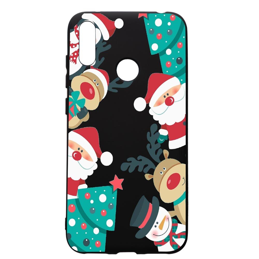 Husa de protectie Huawei Y7 2019, Xmas, silicon, cu interiorul din material textil, protectie camera, PB338
