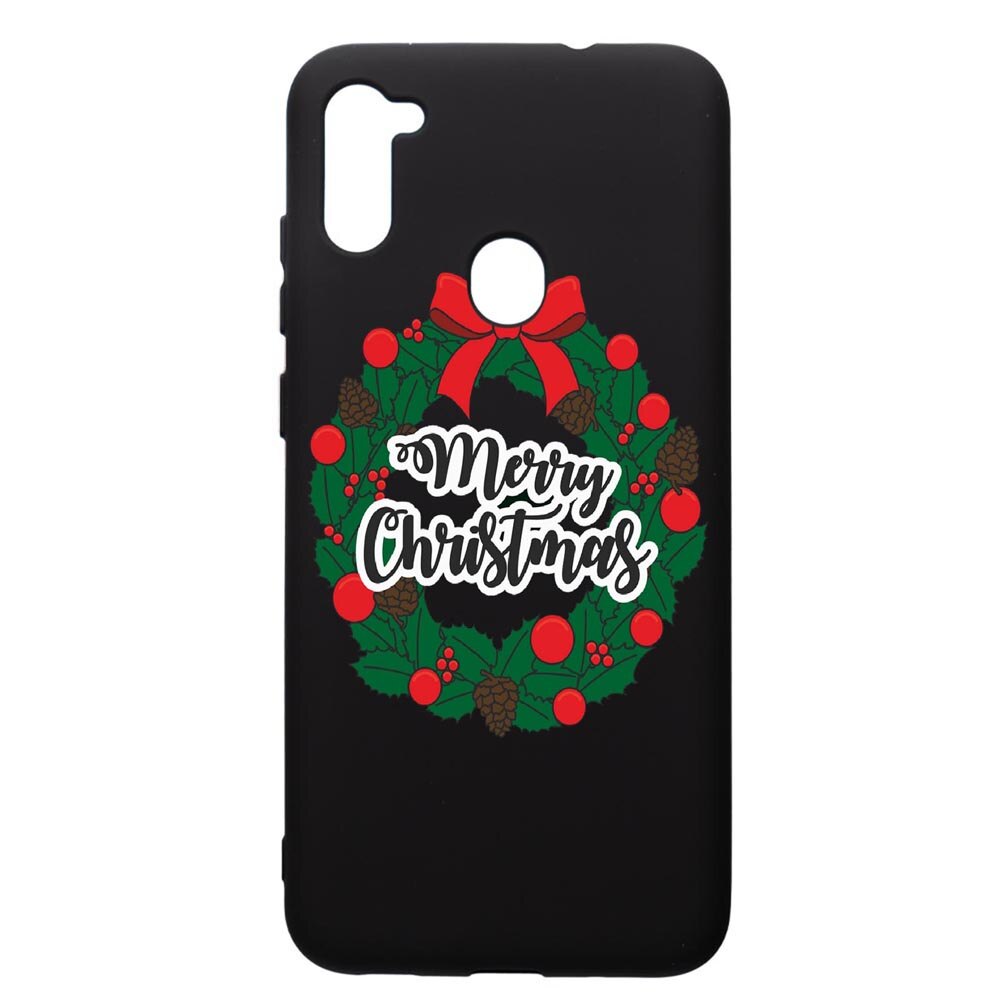 Husa de protectie Samsung Galaxy A11, Xmas, silicon, cu interiorul din material textil, protectie camera, PB346