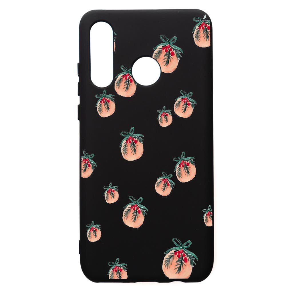 Husa de protectie Huawei P30 Lite, Xmas, silicon, cu interiorul din material textil, protectie camera, PB339