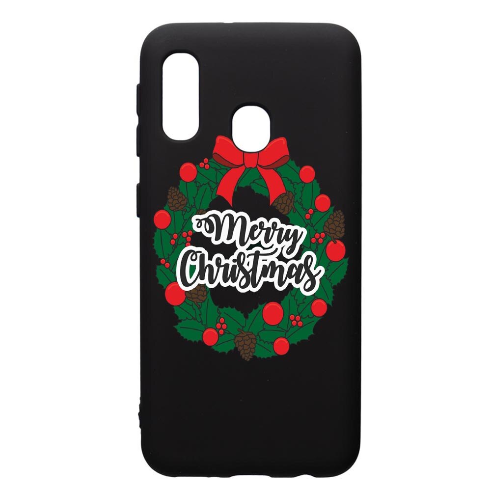Husa de protectie Samsung Galaxy A20E, Xmas, silicon, cu interiorul din material textil, protectie camera, PB346