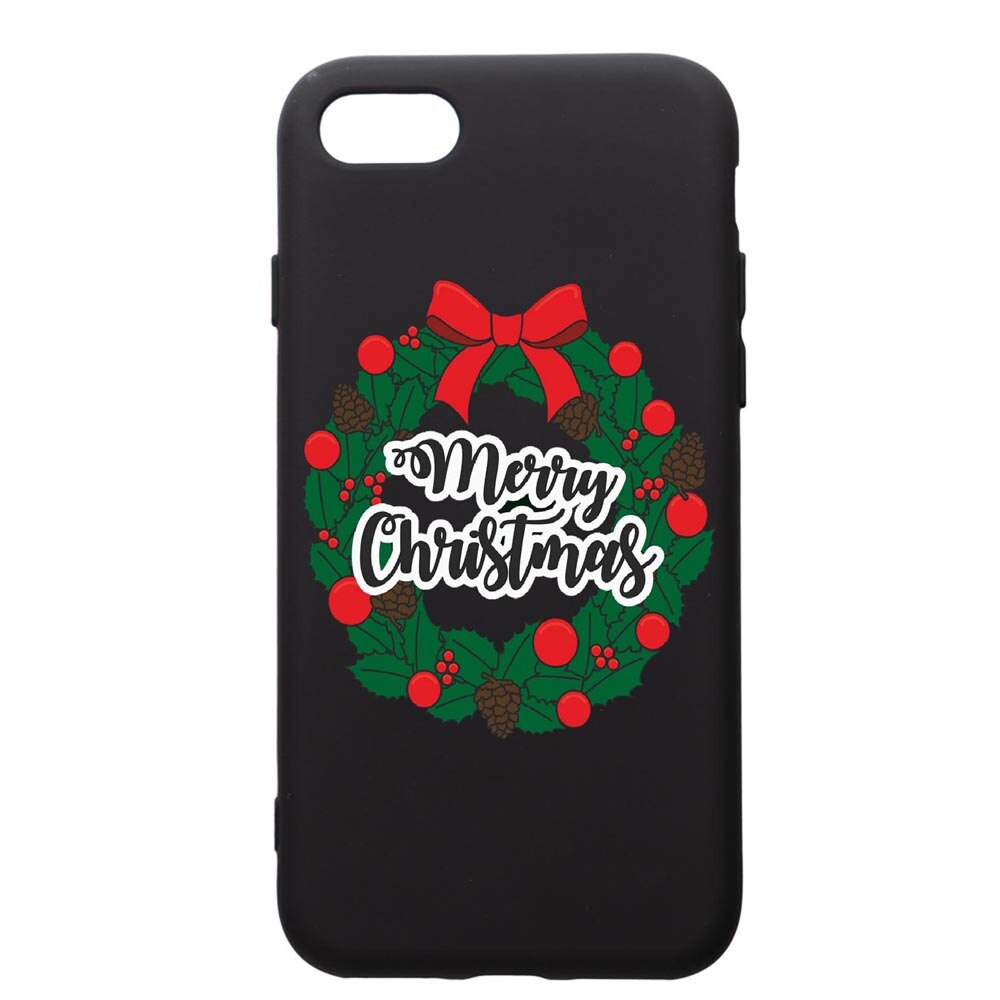 Husa de protectie Apple iPhone SE 2 / iPhone 8 / iPhone 7, Xmas, silicon, cu interiorul din material textil, protectie camera, PB346