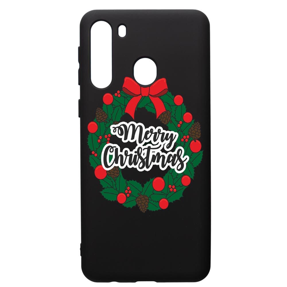 Husa de protectie Samsung Galaxy A21S, Xmas, silicon, cu interiorul din material textil, protectie camera, PB346