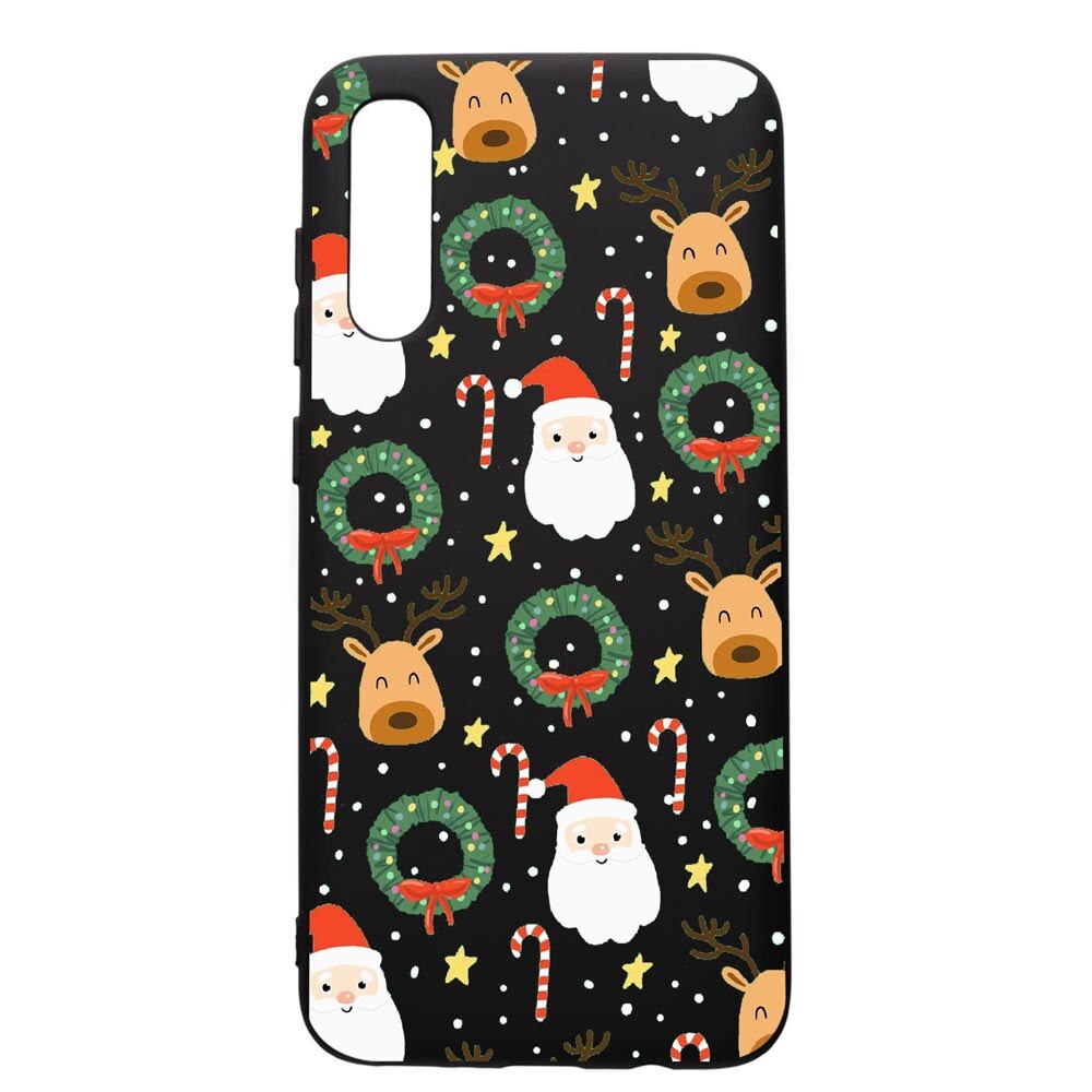 Husa de protectie Samsung Galaxy A30S, Happy, silicon, cu interiorul din material textil, protectie camera, PB350