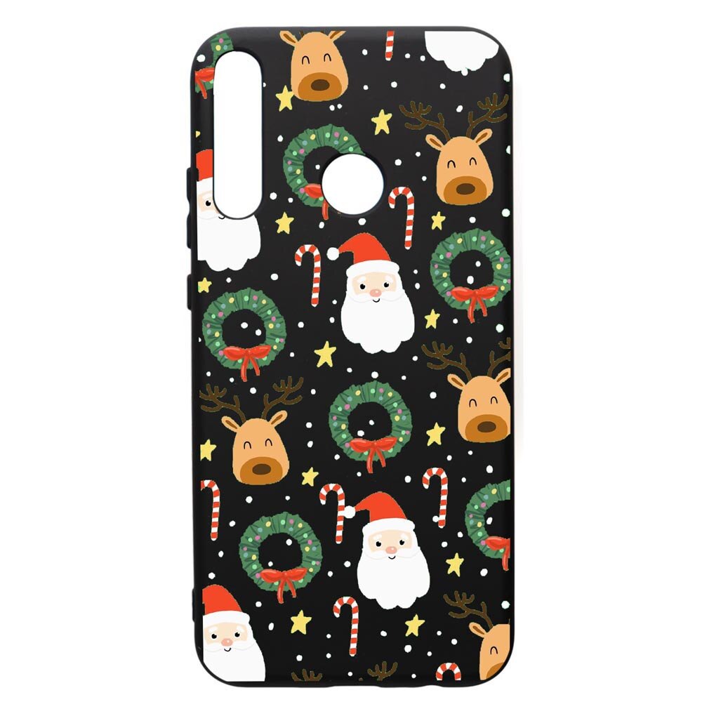 Husa de protectie Huawei P40 Lite E / Y7p, Happy, silicon, cu interiorul din material textil, protectie camera, PB350