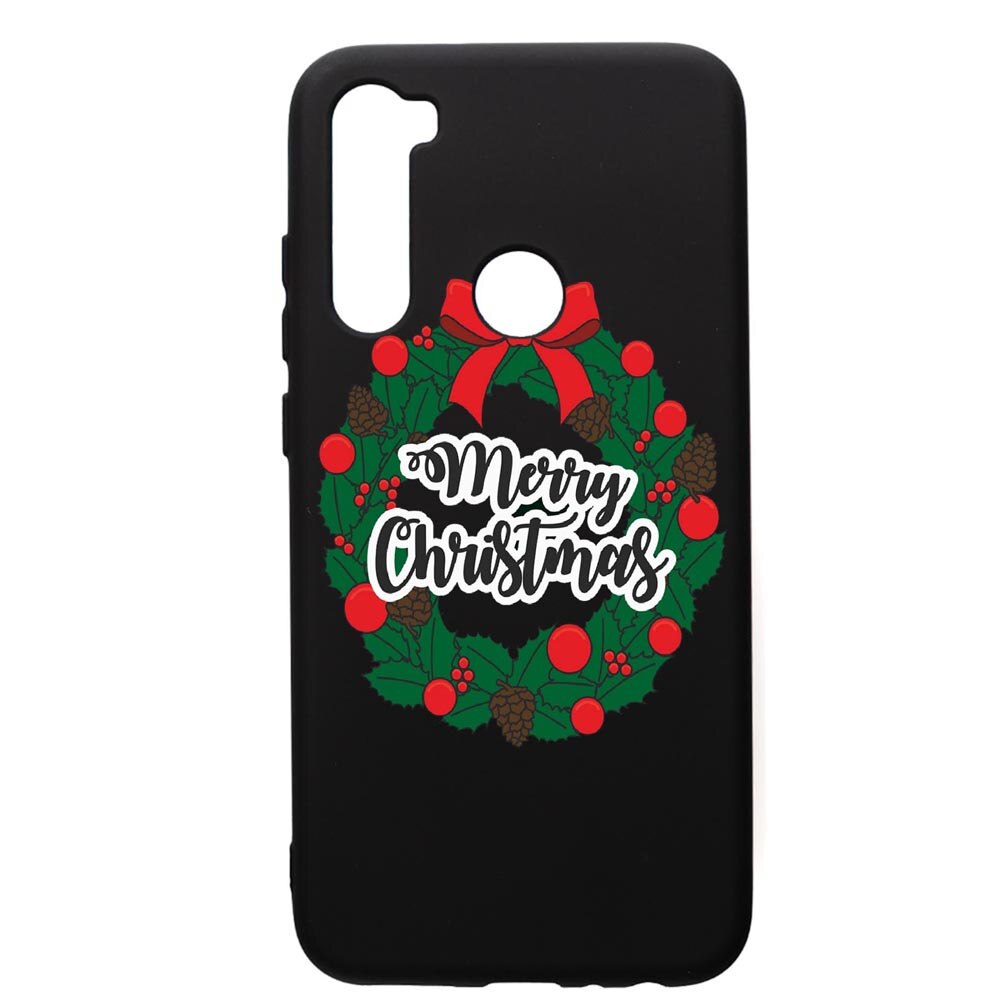 Husa de protectie Xiaomi Redmi Note 8, Xmas, silicon, cu interiorul din material textil, protectie camera, PB346