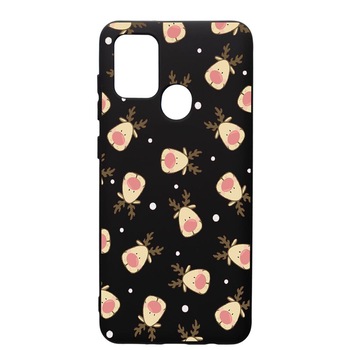 Husa de protectie Samsung Galaxy A21, Xmas Reindeer, silicon, cu interiorul din material textil, protectie camera, PB349 Husa de protectie Samsung Galaxy A21, Xmas Reindeer, silicon, cu interiorul din material textil, protectie camera, PB349
