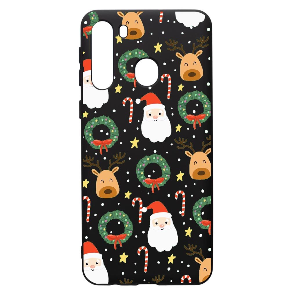 Husa de protectie Samsung Galaxy A21S, Happy, silicon, cu interiorul din material textil, protectie camera, PB350