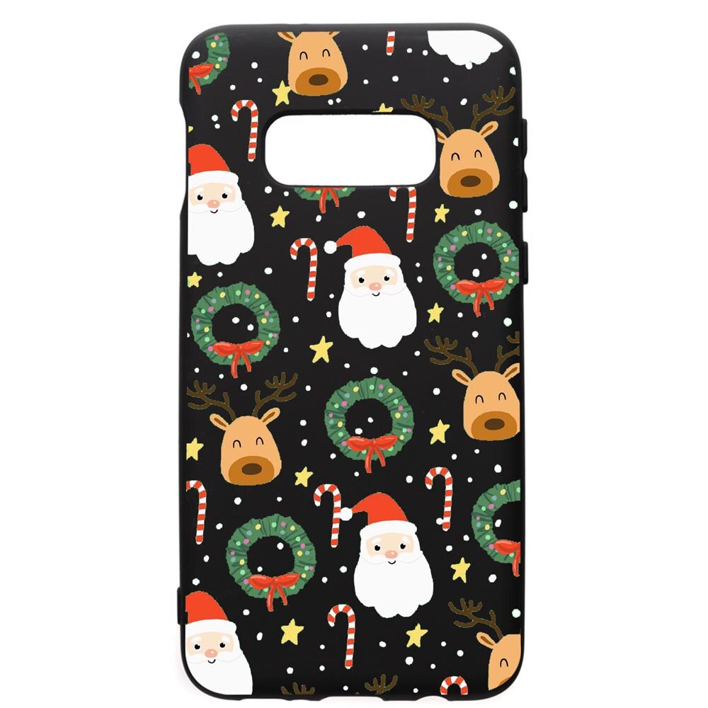 Husa de protectie Samsung Galaxy S10E, Happy, silicon, cu interiorul din material textil, protectie camera, PB350