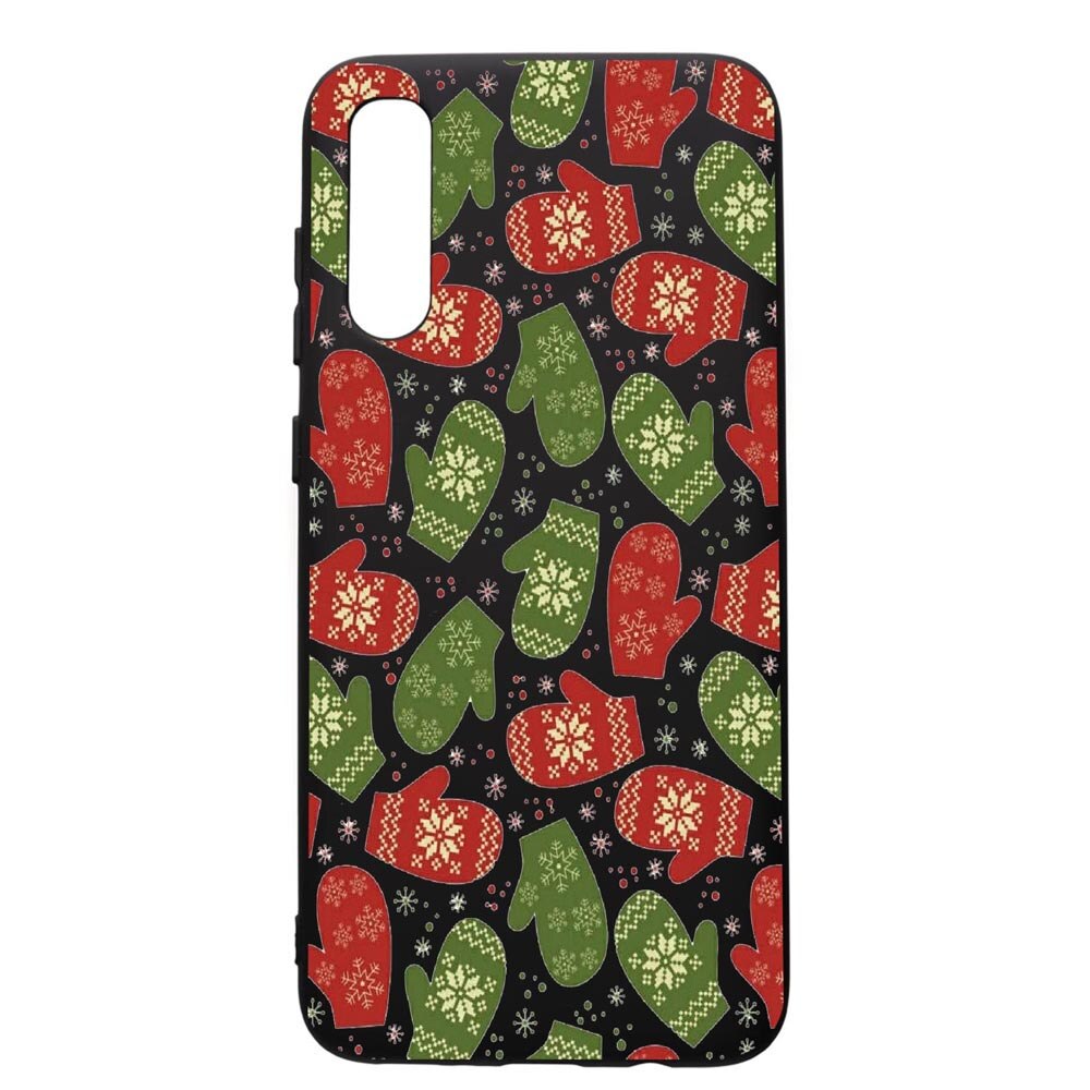 Husa de protectie Samsung Galaxy A50, Winter, silicon, cu interiorul din material textil, protectie camera, PB352