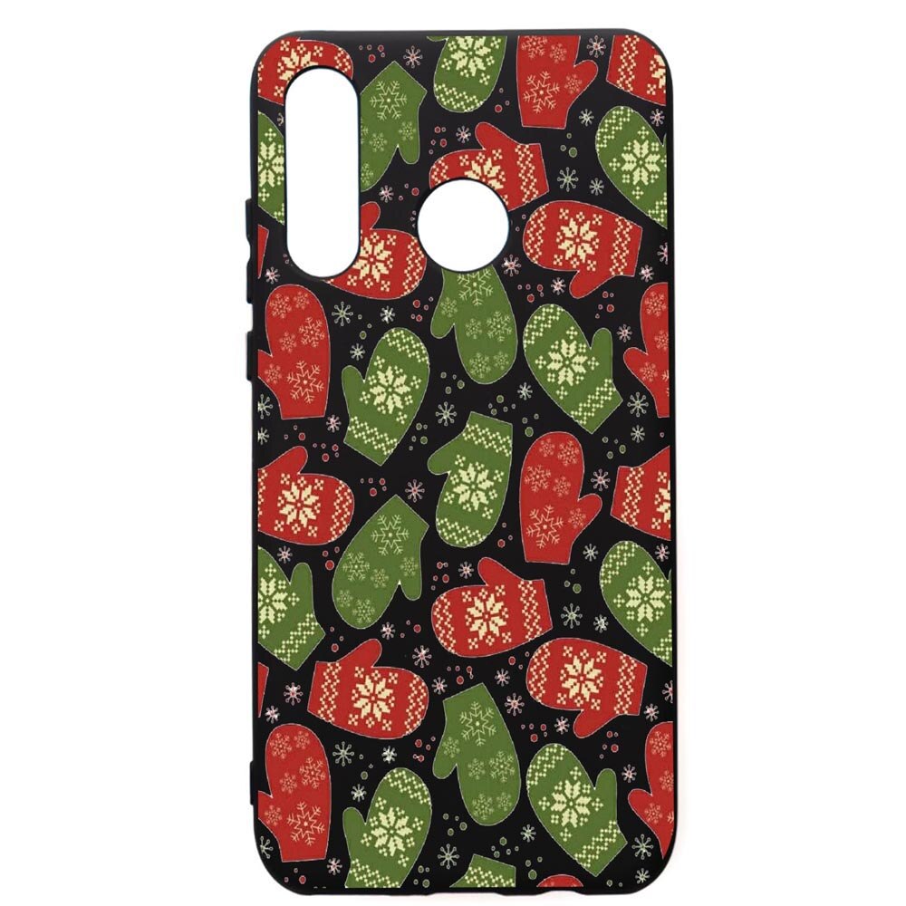 Husa de protectie Huawei P30 Lite, Winter, silicon, cu interiorul din material textil, protectie camera, PB352