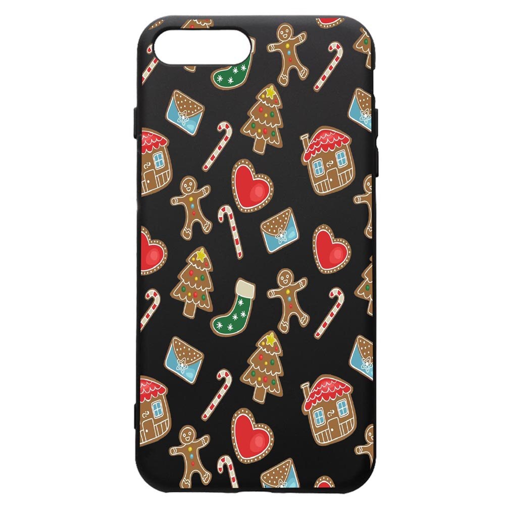 Husa de protectie Apple iPhone 8 Plus / iPhone 7 Plus, Sweets, silicon, cu interiorul din material textil, protectie camera, PB353