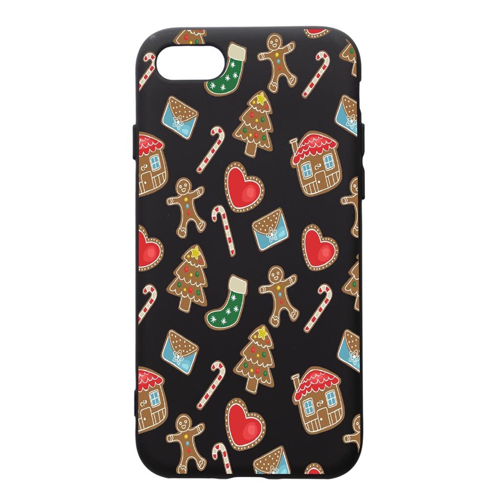Husa de protectie Apple iPhone SE 2 / iPhone 8 / iPhone 7, Sweets, silicon, cu interiorul din material textil, protectie camera, PB353