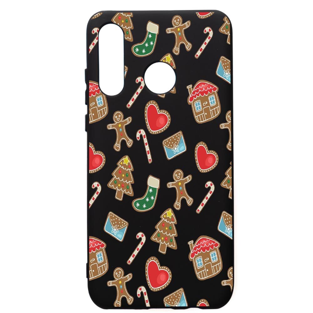 Husa de protectie Huawei P30 Lite, Sweets, silicon, cu interiorul din material textil, protectie camera, PB353