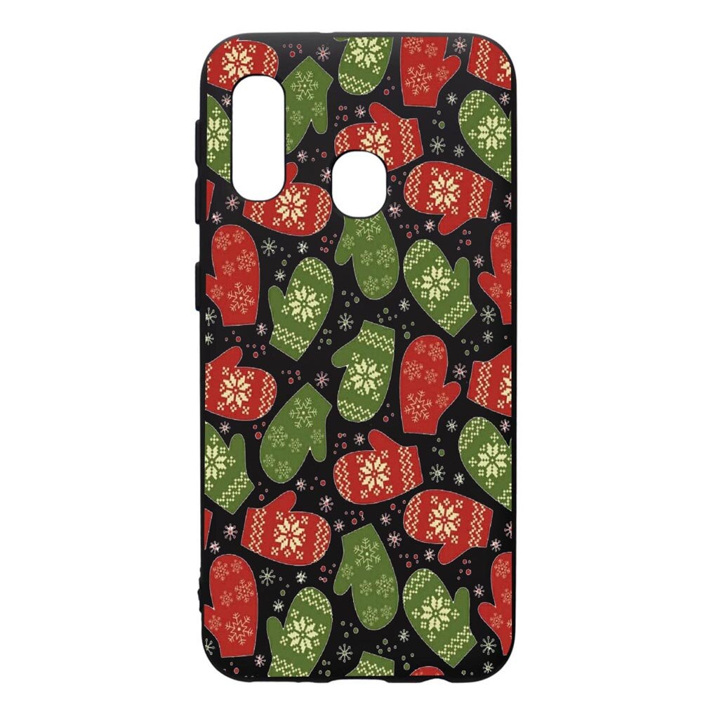 Husa de protectie Samsung Galaxy A20E, Winter, silicon, cu interiorul din material textil, protectie camera, PB352
