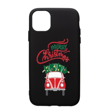 Husa de protectie Apple iPhone 11 Pro, Xmas, silicon, cu interiorul din material textil, protectie camera, PB357 Husa de protectie Apple iPhone 11 Pro, Xmas, silicon, cu interiorul din material textil, protectie camera, PB357