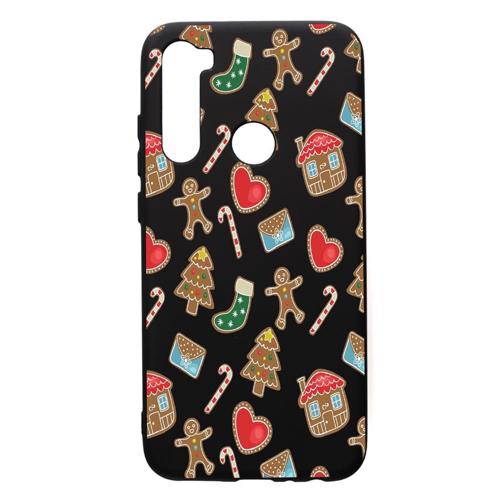 Husa de protectie Xiaomi Redmi Note 8, Sweets, silicon, cu interiorul din material textil, protectie camera, PB353