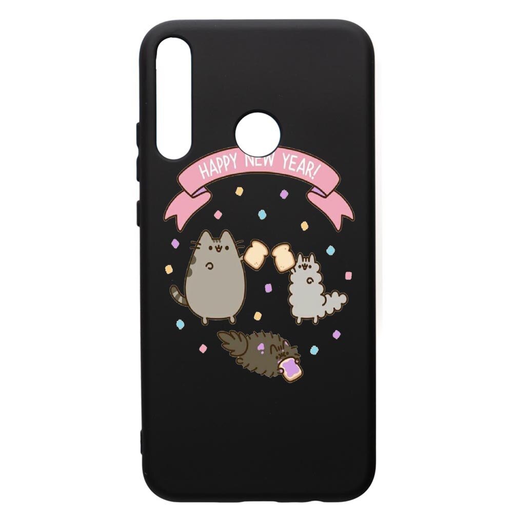 Husa de protectie Huawei P40 Lite E / Y7p, Happy New Year, silicon, cu interiorul din material textil, protectie camera, PB356