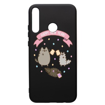 Husa de protectie Huawei P40 Lite E / Y7p, Happy New Year, silicon, cu interiorul din material textil, protectie camera, PB356 Husa de protectie Huawei P40 Lite E / Y7p, Happy New Year, silicon, cu interiorul din material textil, protectie camera, PB356