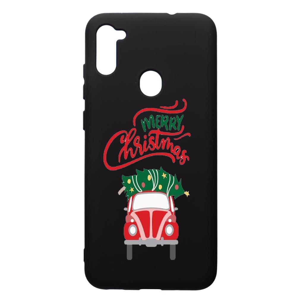 Husa de protectie Samsung Galaxy A11, Xmas, silicon, cu interiorul din material textil, protectie camera, PB357