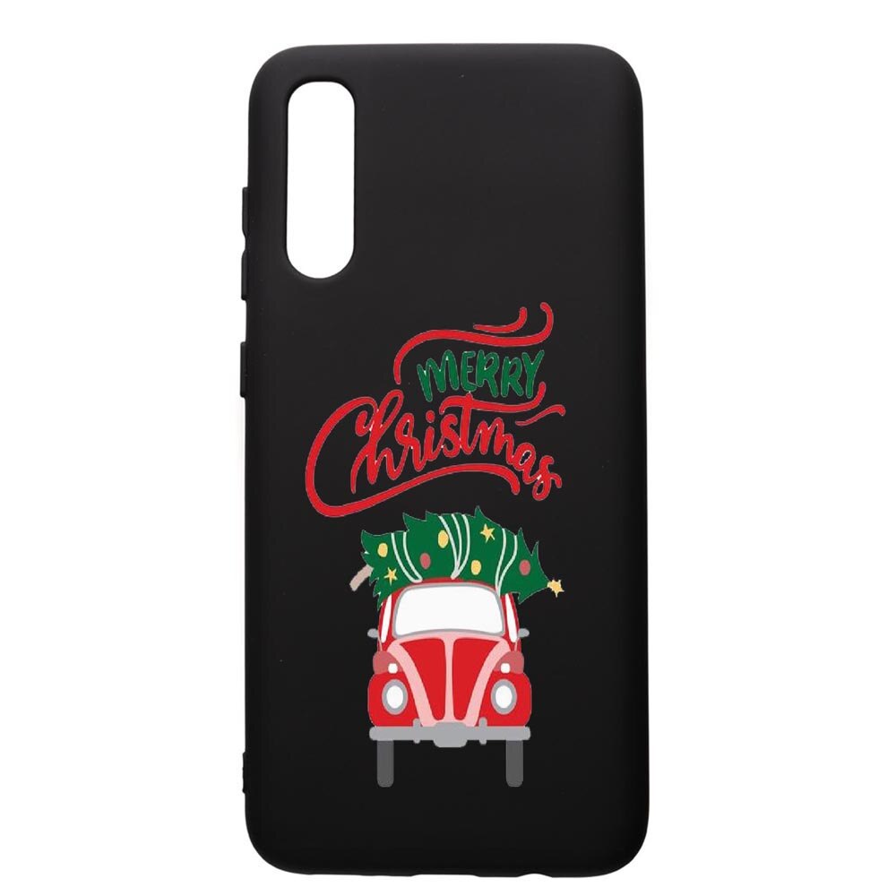 Husa de protectie Samsung Galaxy A70, Xmas, silicon, cu interiorul din material textil, protectie camera, PB357