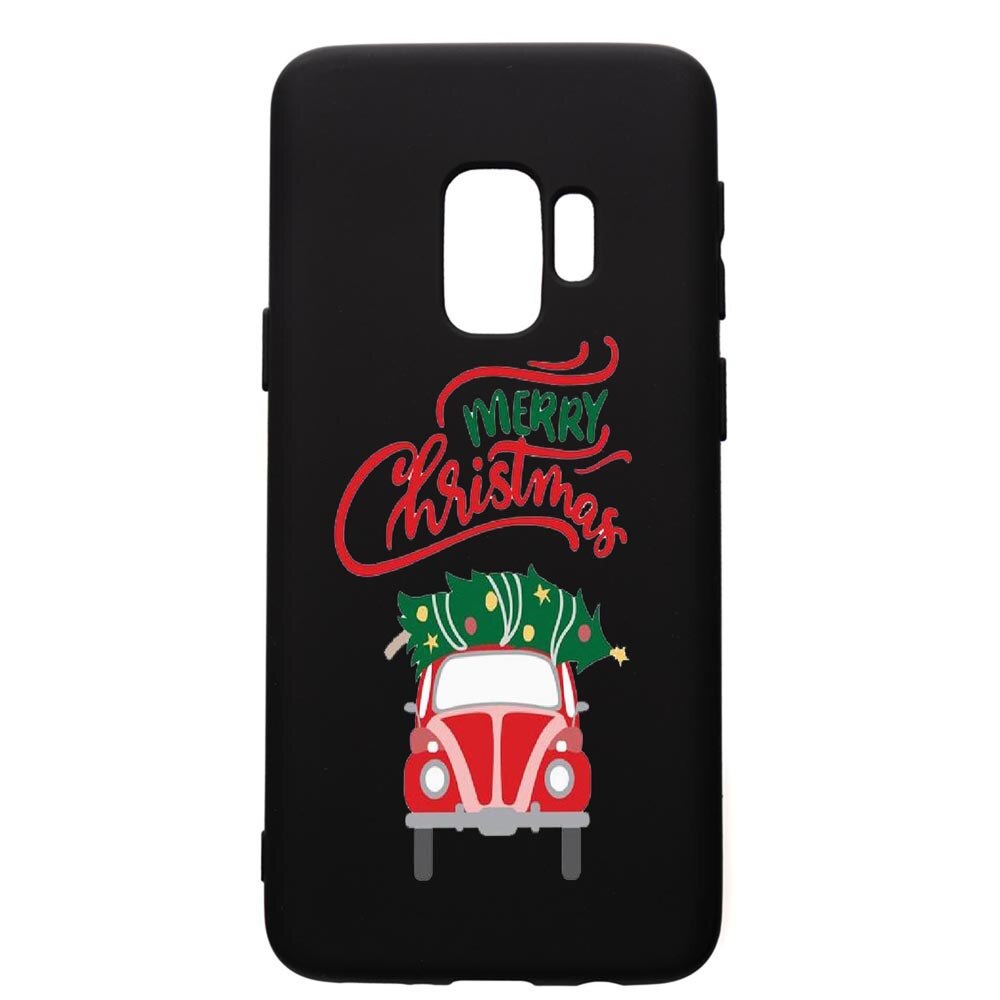 Husa de protectie Samsung Galaxy S9, Xmas, silicon, cu interiorul din material textil, protectie camera, PB357
