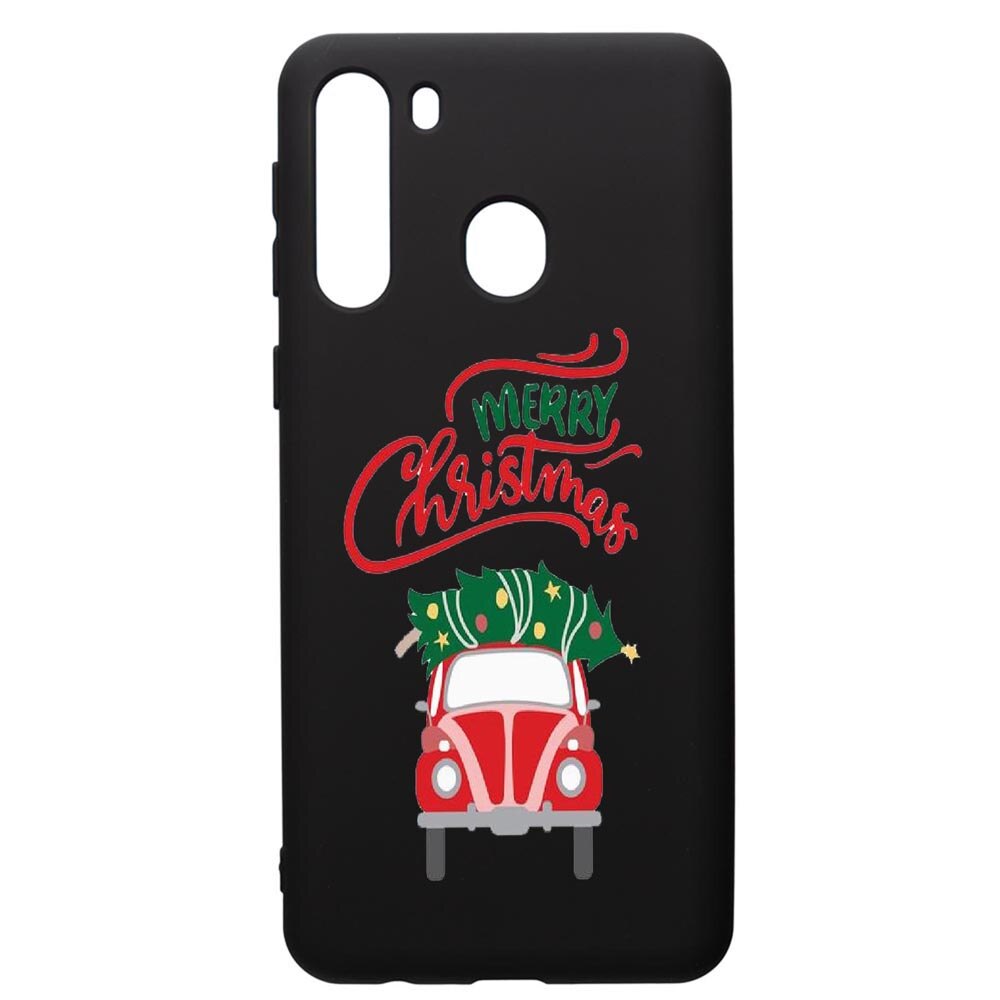 Husa de protectie Samsung Galaxy A21S, Xmas, silicon, cu interiorul din material textil, protectie camera, PB357
