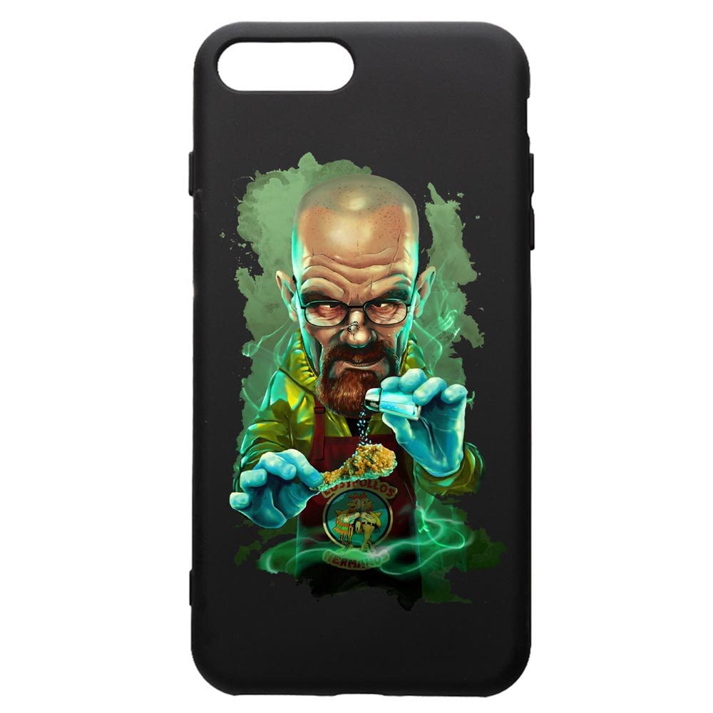 Husa de protectie Apple iPhone 8 Plus / iPhone 7 Plus, Breaking Bad, silicon, cu interiorul din material textil, protectie camera, PB367