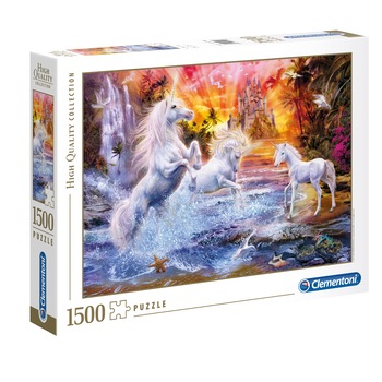 Puzzle Clementoni - Unicorni salbatici, 1500 piese Puzzle Clementoni - Unicorni salbatici, 1500 piese
