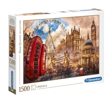 Puzzle Clementoni - Londra clasica, 1500 piese Puzzle Clementoni - Londra clasica, 1500 piese