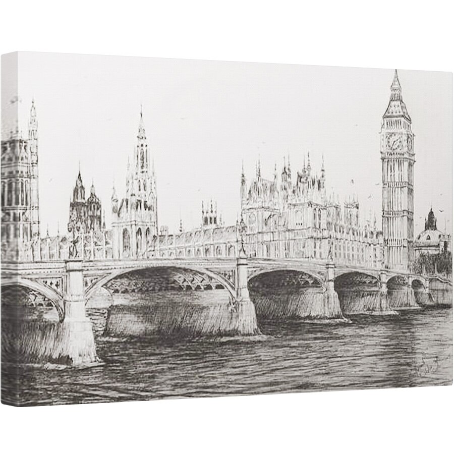 Tablou canvas - Vincent Alexander Booth - Westminster Bridge Londra, 2006, 80 x 120cm