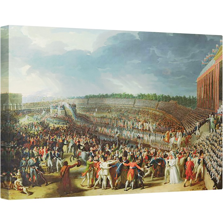 Charles Thevenin - A Szövetség ünnepe, Champs de Mars, Párizs, Vászonkép, 60 x 90 cm
