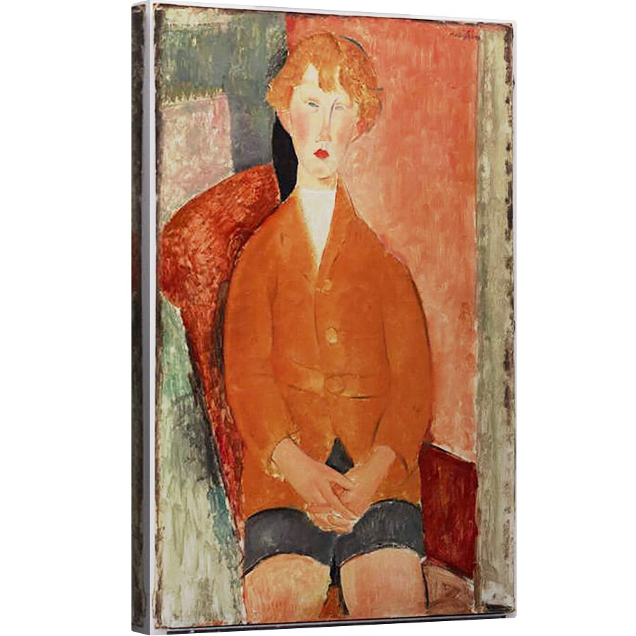 Tablou canvas - Amedeo Modigliani - Baiat in pantaloni scurti, 80 x 120cm