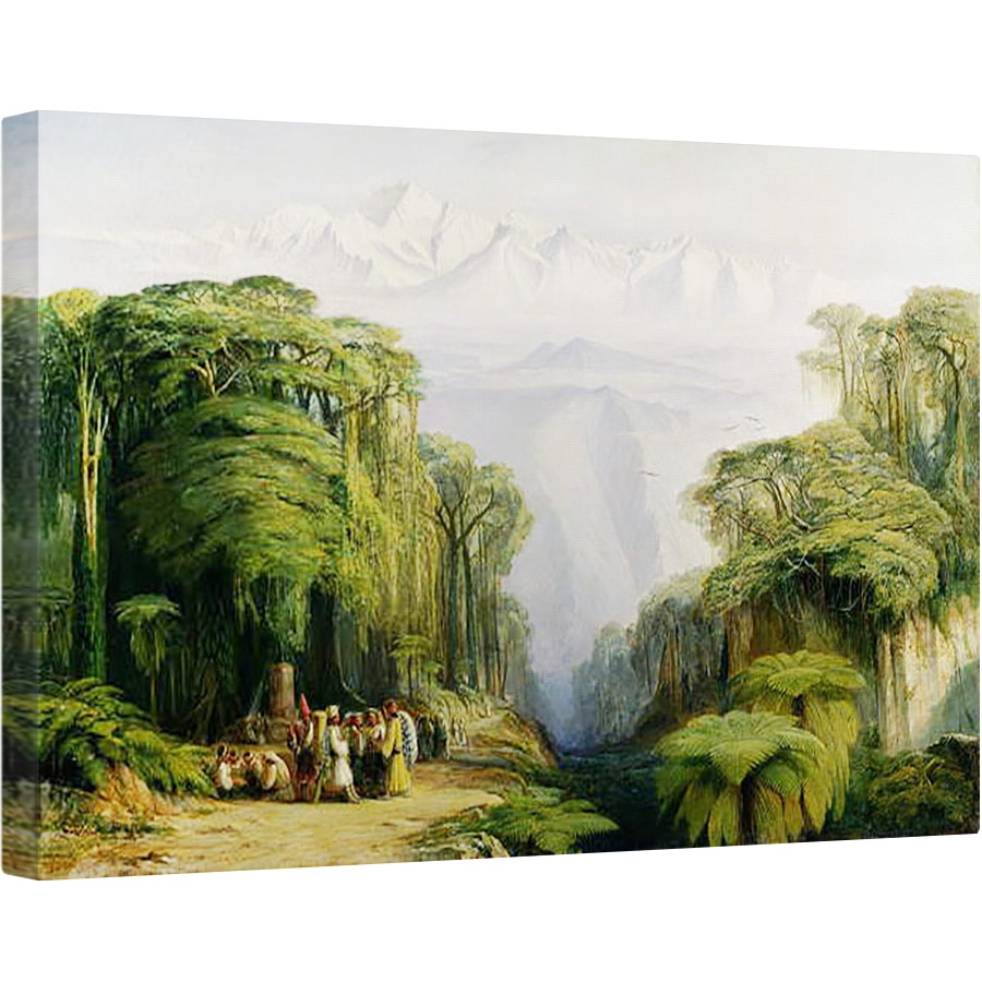 Tablou canvas - Edward Lear - Kinchinjunga din Darjeeling, 80 x 120cm