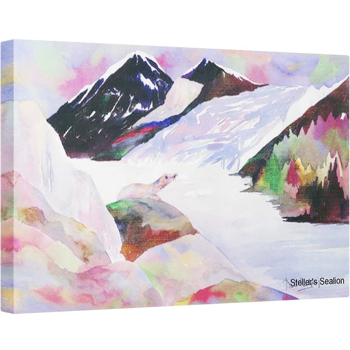 Tablou canvas - Neela Pushparaj - Leul de mare din Alaska, 40 x 60 cm