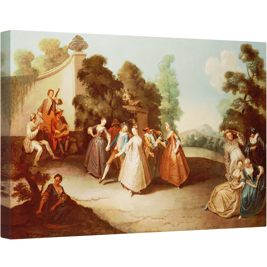 Tablou canvas - Philippe Mercier - La Danse, 60 x 90 cm