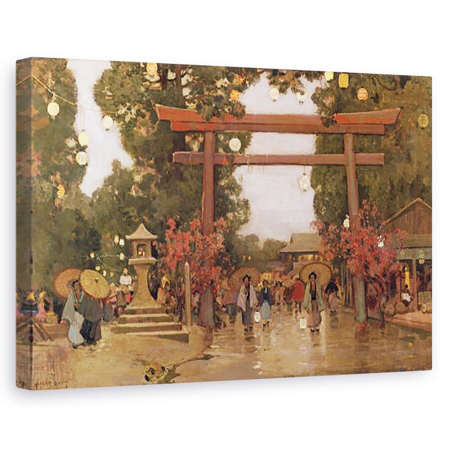 Tablou canvas - Alfred East - Primavara in Japonia, 80 x 120cm