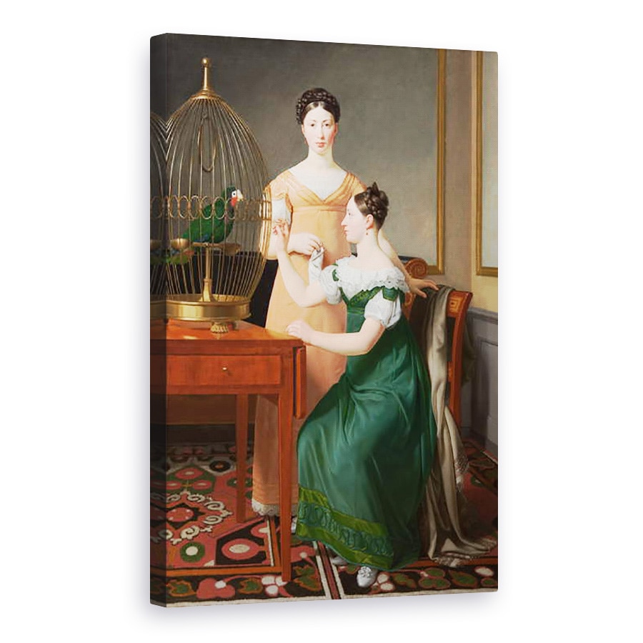 Tablou canvas - Christoffer-Wilhelm Eckersberg - Bella si Hanna. Cele mai mari fiice ale lui M.L. Nathanson, 60 x 90 cm